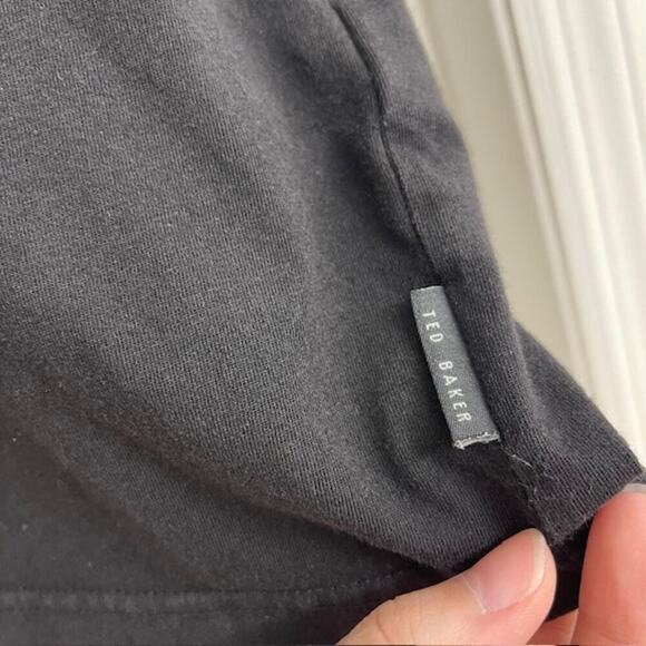 Ted Baker Men's Short Sleeve Pocket Polo Black Casual Preppy Sz 6 (2XL) - Picture 10 of 10